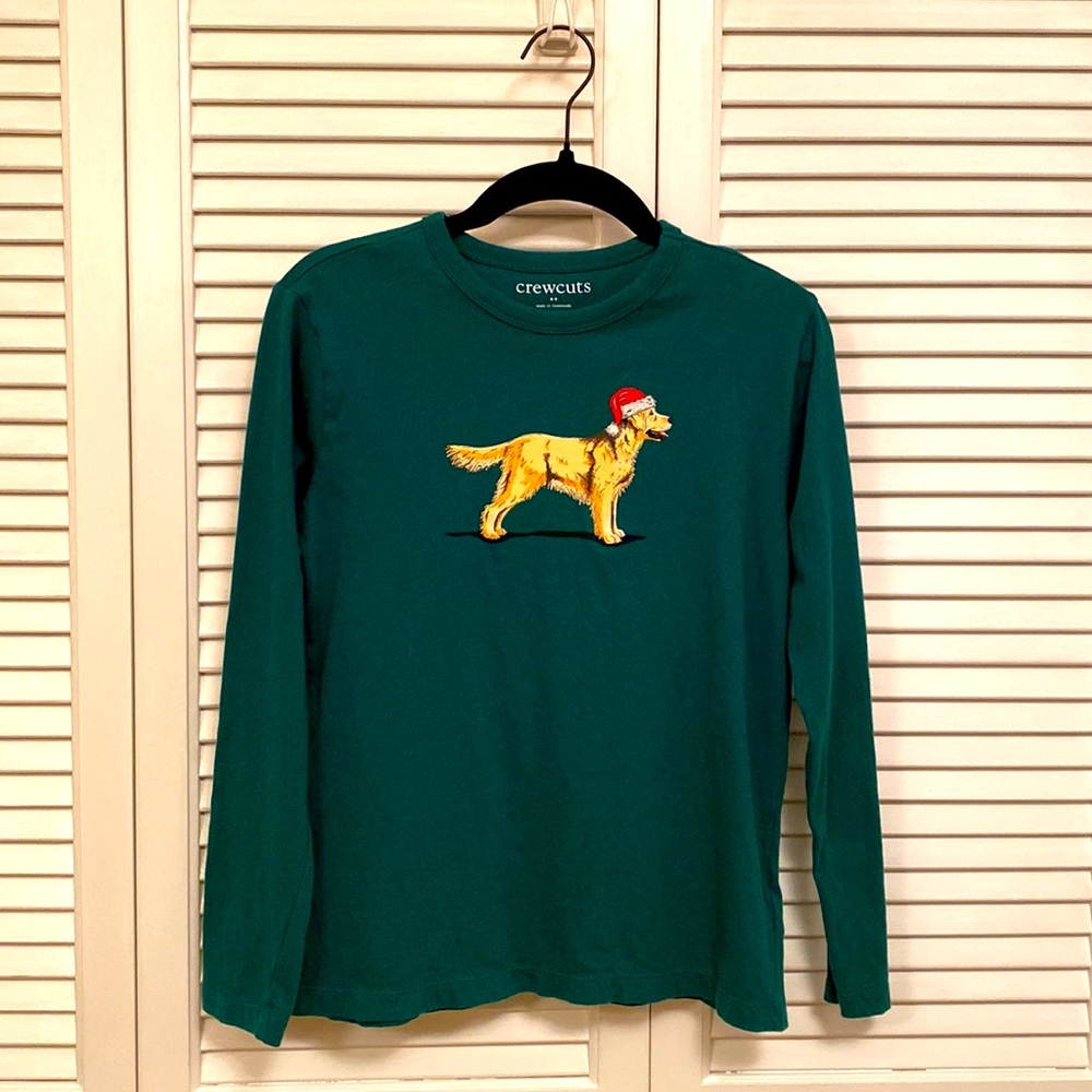 J crew Factory Crewcuts long sleeve holiday tee